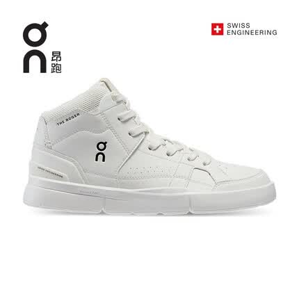 On昂跑 THE ROGER Clubhouse Mid 女款中帮休闲板鞋 All White 纯白 38.5(US7.5)W