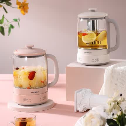 大宇(DAEWOO)养生壶恒温家用多功能1.5L烧水壶煮茶器DYYS-15N80 星云白