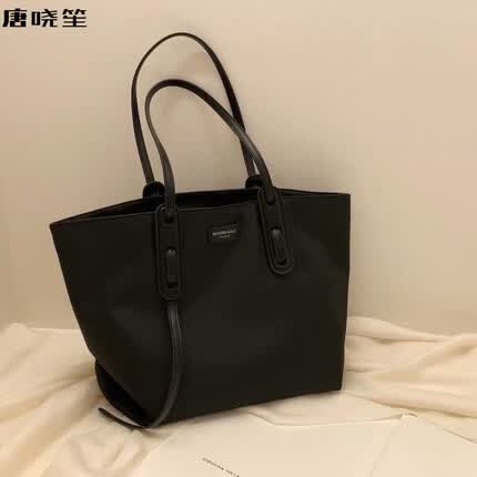 唐晓笙法国miocra koly 小mk黑武士托特包单肩包包女大容量包新款潮 单独大包