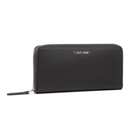 Calvin Klein CK钱包男女长款多格口 送男女朋友礼物 K60K606698 BAX黑色 OS 