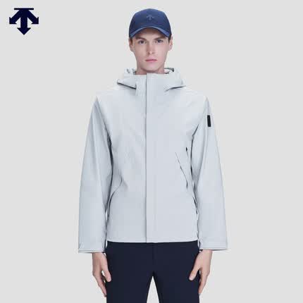 DESCENTE迪桑特 DUALIS男子防泼水都市轻户外上衣夹克外套 LG-浅灰色 2XL(185/104A)