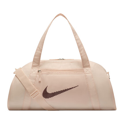 耐克NIKE斜挎包女桶包旅行GYM CLUB休闲包秋冬DR6974-838粉小