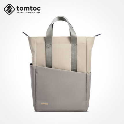 tomtoc双肩电脑包女士书包大容量通勤2022年休闲时尚小背包14英寸
