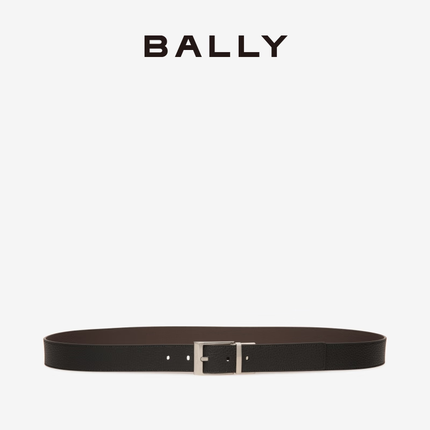 BALLY/巴利【节日礼物】23秋冬新品男士黑色皮革腰带6304879 黑色 110