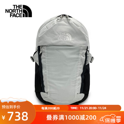 北面(The North Face) 双肩包背包 运动户外便捷收纳23春季上新|52SH 21H/灰色 OS/均码/30L/490*330*180mm