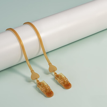 吉田久森JTOSEN牙胶链防掉链硅胶婴儿磨牙玩具牙胶防丢绳宝宝奶嘴链夹牙胶链婴儿磨牙玩具可水煮硅胶防 【两条装】硅胶防掉链