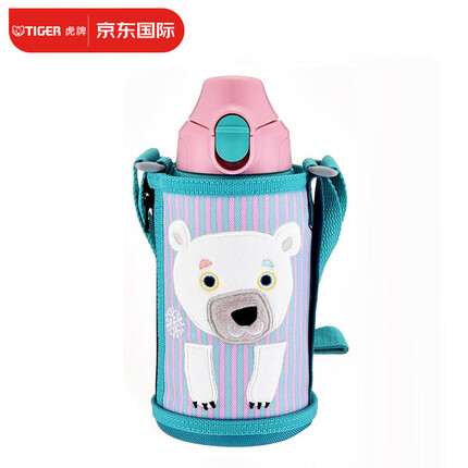 虎牌Tiger儿童保温杯小狮子 两用直饮杯双盖MBR-C06G-PS 600ml