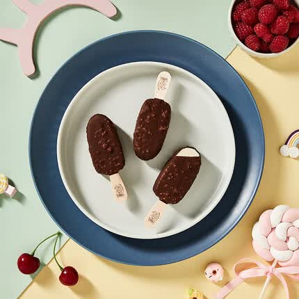 美怡乐经典迷你脆宝香草味榴莲味冰淇淋脆皮冰激凌40g*30支 迷你脆宝香草味30支