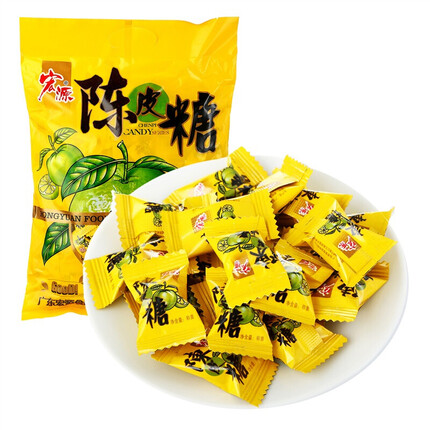 宏源 婚庆喜糖 水果硬糖 陈皮原味 500g/袋