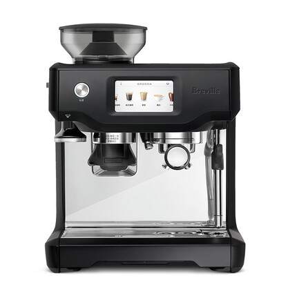 铂富(Breville) BES880 半自动意式咖啡机 家用 咖啡粉制作 多功能咖啡机 松露黑色