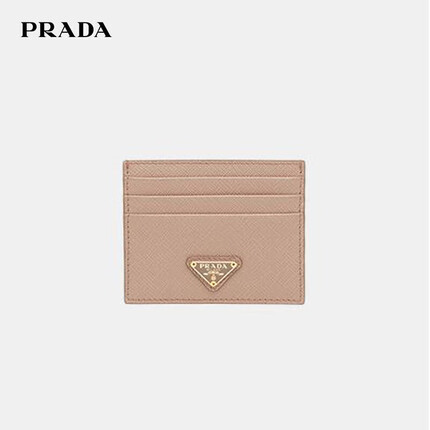 普拉达（PRADA）女士卡片夹 Saffiano皮革 卡片包 1MC025-QHH-F0236 裸粉色 TU