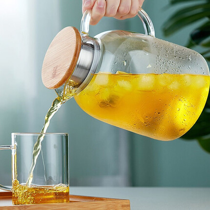 Ocean凉水壶玻璃耐热壶耐高温家用大容量冷水壶花茶果汁凉白开壶1500ml