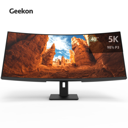 Geekon X40英寸5k宽屏显示器带鱼21:9工作站IPS专业设计升降曲面 Pro