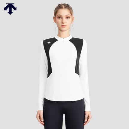 DESCENTE迪桑特 TRAINING女子训练健身长袖针织衫内搭冬季新款 WT-WHITE M (165/84A)