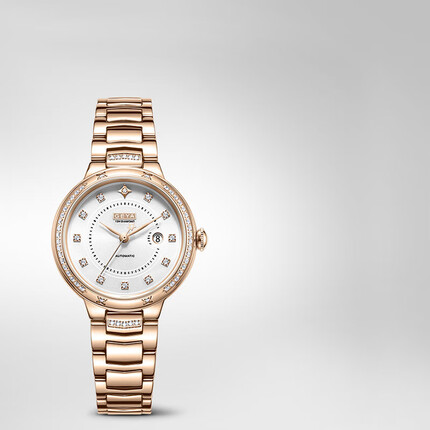 格雅(GEYA)手表女星空系列明星同款真钻石全自动机械女表行星方钻JD8233