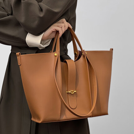 垦利登包包女包单肩包女士托特包新款生日三八妇女节礼物送女生朋友老婆 焦糖色