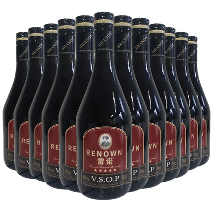 雷诺（RENOWN）五星白兰地 VSOP 整箱700ml*12瓶（无盒装） 五星 整箱700ml*12瓶