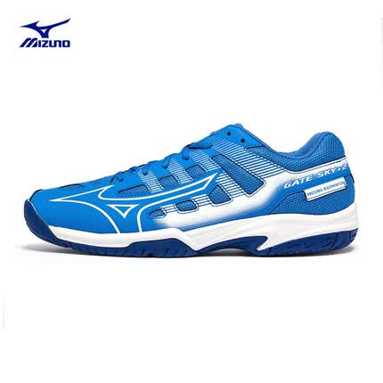 美津浓（MIZUNO）羽毛球鞋 轻便透气专业羽毛球鞋 专项训练鞋GATE SKY plus2 01/蓝色/白色 41