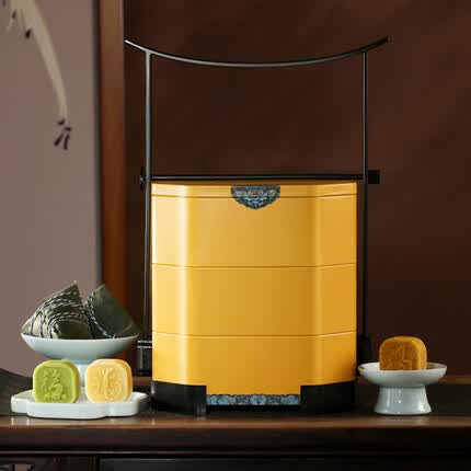 御茶膳房有机粽子礼盒装端午节礼品送礼红枣甜粽肉粽子咸鸭蛋大礼包1170g