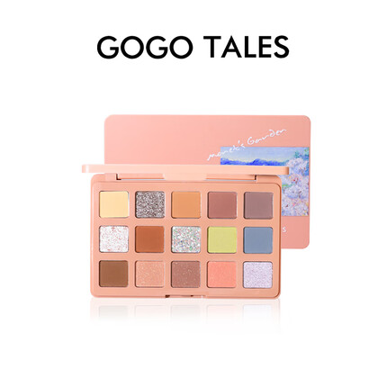 戈戈舞（GOGOTALES）盛夏精灵眼影盘珠光哑光大地色亮片爆闪学生款#801莫奈花园