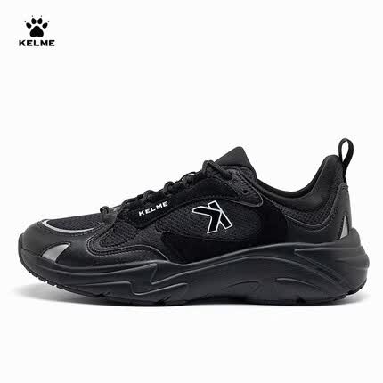 卡尔美（KELME）休闲鞋男新款运动跑步鞋百搭透气轻便鞋子男 6315XX1204 炫酷黑 40