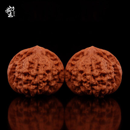 山中玉-【精选】文玩核桃官帽核桃把玩文玩古玩手玩手盘核桃头麒王勇麟纹七夕生日送男友送老公中秋礼物 严选51-52MM麒麟纹官帽