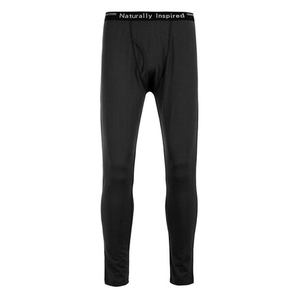 Naturally Inspired新260gm升级吸汗速干温控健身户外运动保暖男长裤100%美丽诺10019 黑灰色10019002 L