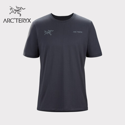 始祖鳥（ARC’TERYX） SPLIT SS 休閑 男子 棉質短袖T恤 Black Sapphire/藍黑色 L