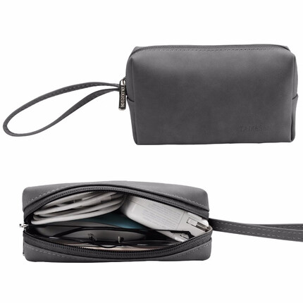 泰克森(taikesen) 收纳包适用笔记本电源充电器数据线鼠标耳机线U盘U盾多功能数码整理 深空灰