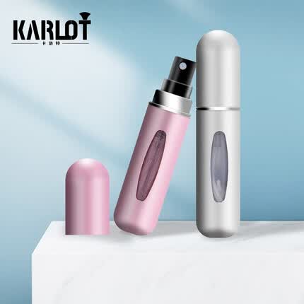 卡洛特（KLUOT）香水分装瓶 旋转按压式喷瓶内胆小样空瓶旅行随身便携不漏液装 香水分装瓶2支装【5ml】