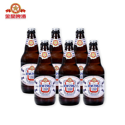 金星啤酒1982精酿原浆大师啤酒8.8度 500ml*6瓶 整箱 500ml*6瓶