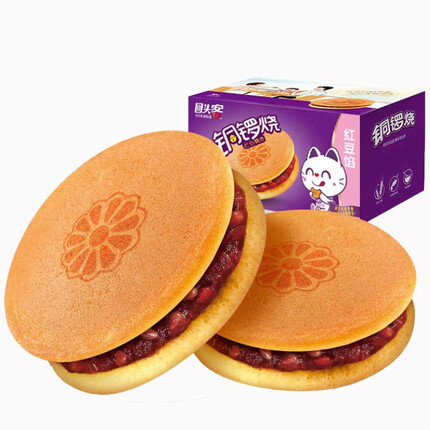 回头客华夫饼干鸡蛋糕点心小面包蛋糕好营养早餐食品休闲特产零食大礼包 经典铜锣烧520g