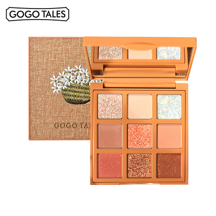 戈戈舞（GOGOTALES）圣诞巧克力眼影盘初学者男女学生哑光珠大地色闪粉防水易上色不飞粉 604#摩卡红棕盘