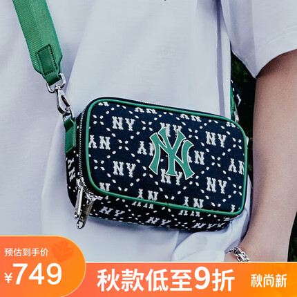 MLB四季复古老花斜挎包3ACRS013N-50BKS纽约洋基队/黑色F