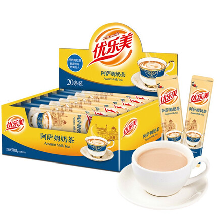 优乐美奶茶 阿萨姆风味奶茶 25g*20条/盒 早餐冲饮下午茶速溶冲泡饮料