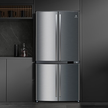 伊莱克斯(Electrolux)EQE6807SD-NCN原装进口605升风冷无霜十字对开门冰箱 银