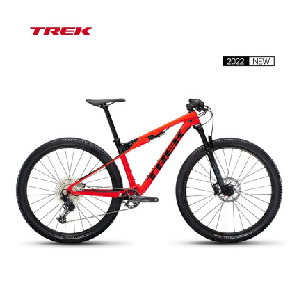 TREK崔克Supercaliber 9.6竞赛级碳纤维全避震软尾山地自行车 闪耀红色/黑色 S 12速