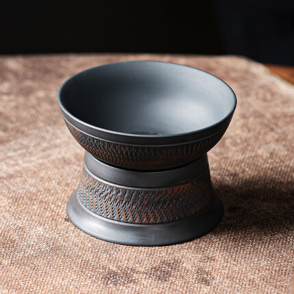 聚山堂 紫陶高密茶漏过滤套组1688孔超细全瓷一体茶滤茶渣分离茶隔功夫茶具配件 紫陶高密过滤组1688孔