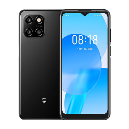 小黄蜂note10新款智能手机5G全网通游戏长续航轻薄安卓学生备用老人大屏移动联通电信卡 黑色 4+128