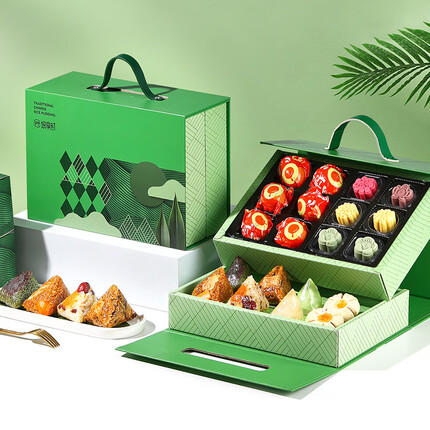 悠享时（YOTIME）端午粽子礼盒1182g 蛋黄鲜肉粽水晶粽甜粽咸鸭蛋糕点组合送礼佳品