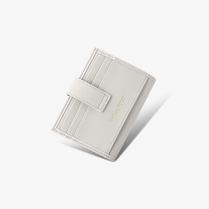 WILLIAMPOLO英皇保罗真皮卡包女小巧薄款卡夹包精致新款2023 白色