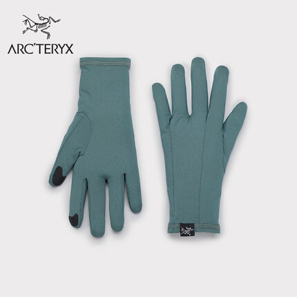 ARC’TERYX始祖鸟 RHO GLOVE 透气 男女同款 滑雪手套 Boxcar/灰绿 S