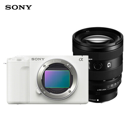 索尼ZV-E1 全画幅Vlog旗舰 微单相机 白色+SEL2070G广角镜头套装 可升级至4K 120p和FHD 240p
