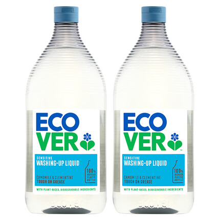 ECOVER洗洁精 洋甘菊柑橘配方 950ml*2 比利时原装进口 清洗果蔬 不伤手