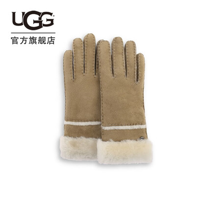UGG冬季女士配饰系列舒适纯色保暖手套17371BX CHE | 栗色 M