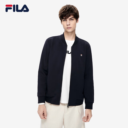 FILA斐乐男运动外套春季时尚内里印花针织外套 175/96A/L