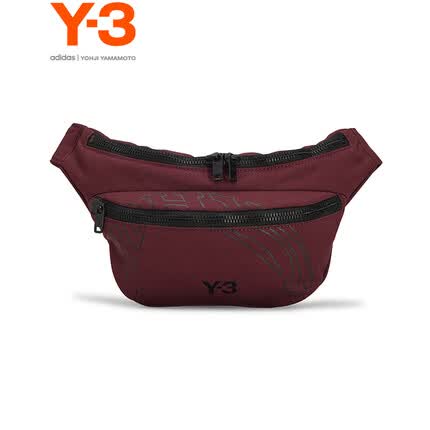 Y-3【商场同款】y3MRPHD XBOD新款腰包男女同款斜挎包50IN2396 暗红色 NS