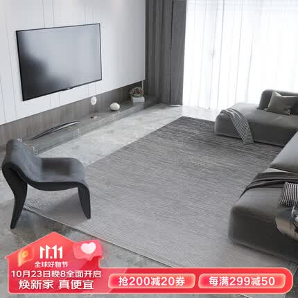 布迪思 地毯客厅地毯卧室茶几沙发毯可定制北欧简约现代满铺加厚防滑垫 北欧10 200*300cm大客厅