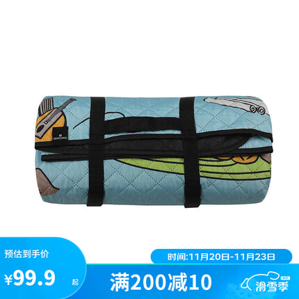 迪卡侬（DECATHLON）野餐垫加厚便携户外垫子露营沙滩垫防沙防潮垫竹林七贤-4907296