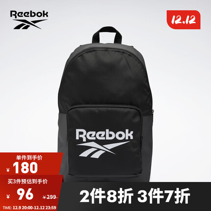 Reebok锐步官方男女BACKPACK经典大容量LOGO款百搭收纳双肩包 GP0148 N SZ